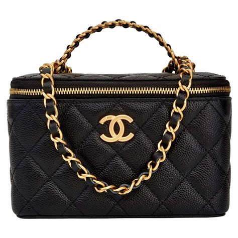 vanity chanel bag|chanel vanity bag with handle.